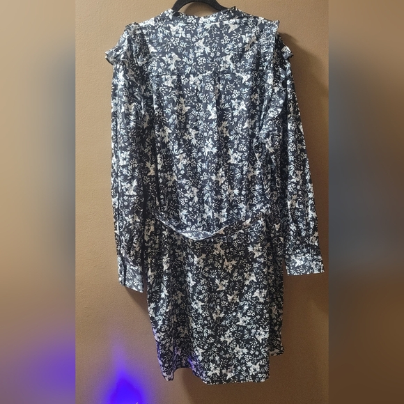 NWT Universal Standard x Erdem Primrose Shirt Dress Chambray Bud Size M US 18-20 - Picture 5 of 12